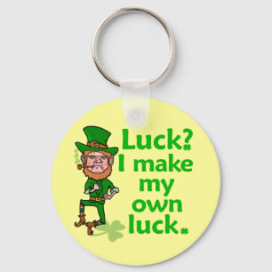 Funny Angry Lucky Irish Leprechaun Key Ring