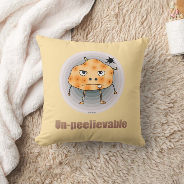 Funny Angry Potato – Un-peelievable Art Cushion (Blanket)