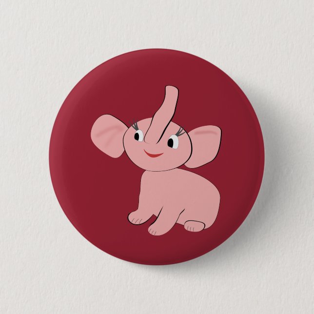 Funny animal 6 cm round badge (Front)