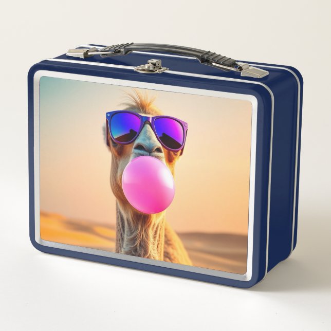 Funny animal art – perfect gift for animal lovers  metal lunch box (Front)
