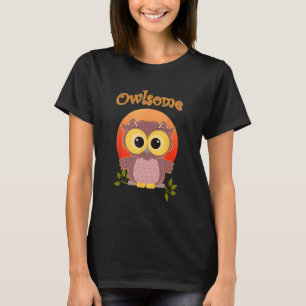 Funny Animal Bird Owlet Owl Awesome Owlsome Women  T-Shirt
