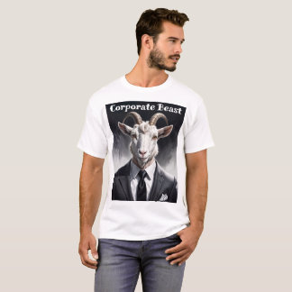 Funny animal boss surreal suited goat character T-Shirt