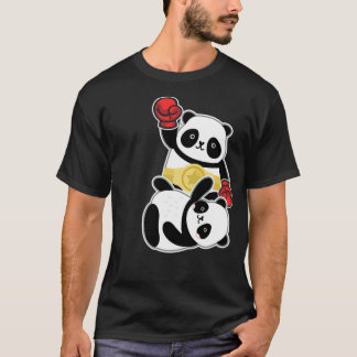Funny Animal Boxing Panda Wrestling T-Shirt