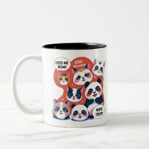 Funny Animal Cartoon – Meme Inspired Humour Design Two-Tone Coffee Mug