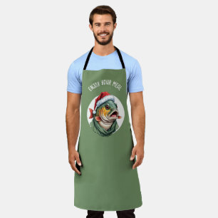 Funny Animal Christmas Favourites - Carp 1 Apron