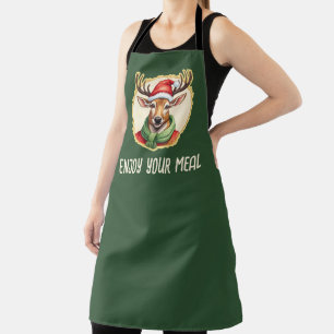 Funny Animal Christmas Favourites - Deer 2 Apron