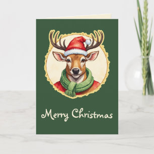 Funny Animal Christmas Favourites - Deer 2 Card