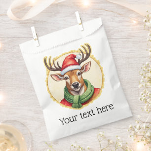 Funny Animal Christmas Favourites - Deer 2 Favour Bag