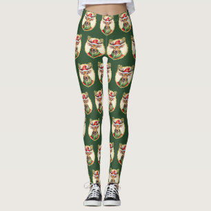 Funny Animal Christmas Favourites - Deer 2 Leggings