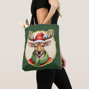 Funny Animal Christmas Favourites - Deer 2 Tote Bag