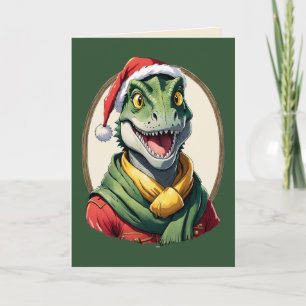 Funny Animal Christmas Favourites - Dino 2 Card