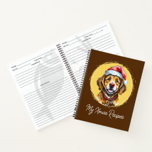 Funny Animal Christmas Favourites - Dog 1 Notebook