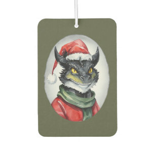 Funny Animal Christmas Favourites - Dragon 1 Car Air Freshener