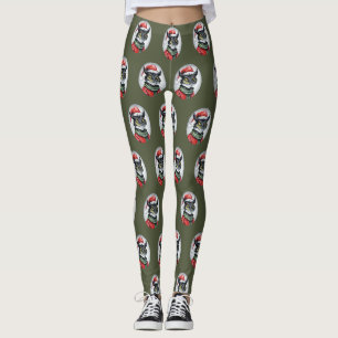 Funny Animal Christmas Favourites - Dragon 1 Leggings