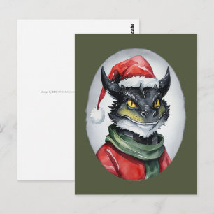 Funny Animal Christmas Favourites - Dragon 1 Postcard