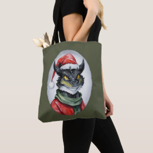 Funny Animal Christmas Favourites - Dragon 1 Tote Bag