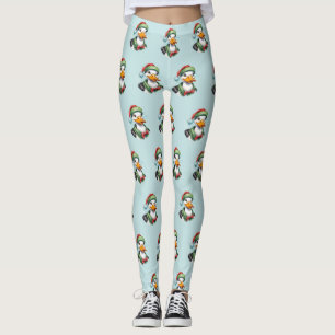 Funny Animal Christmas Favourites - Duck 2 Leggings