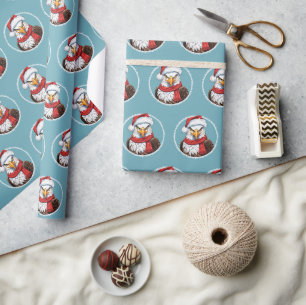 Funny Animal Christmas Favourites - Eagle 2 Wrapping Paper