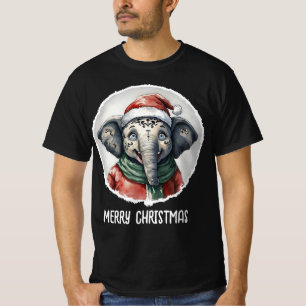 Funny Animal Christmas Favourites - Elephant 2 T-Shirt
