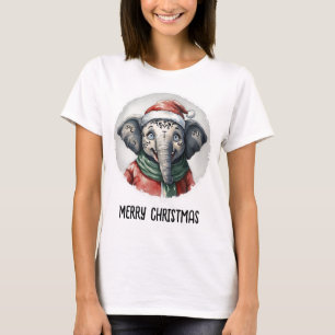 Funny Animal Christmas Favourites - Elephant 2 T-Shirt