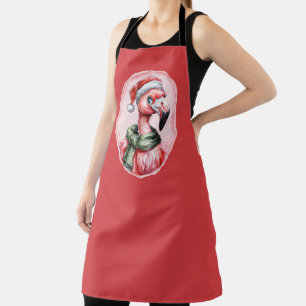 Funny Animal Christmas Favourites - Flamingo 1 Apron