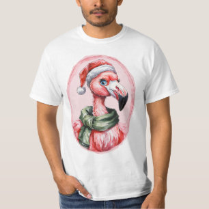 Funny Animal Christmas Favourites - Flamingo 1 T-Shirt