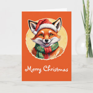 Funny Animal Christmas Favourites - Fox 1 Card