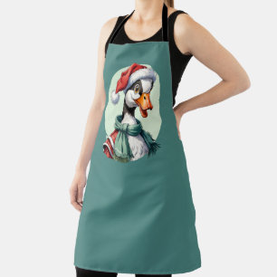 Funny Animal Christmas Favourites - Goose 3 Apron