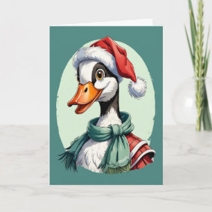 Funny Animal Christmas Favourites - Goose 3 Card