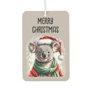 Funny Animal Christmas Favourites - Koala 1 Car Air Freshener