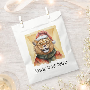 Funny Animal Christmas Favourites - Lion 1 Favour Bag