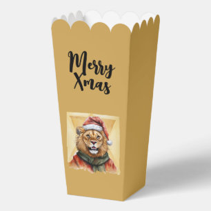 Funny Animal Christmas Favourites - Lion 1 Favour Box