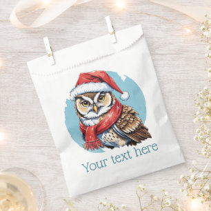 Funny Animal Christmas Favourites - Owl 1 Favour Bag