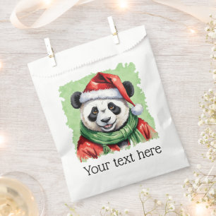 Funny Animal Christmas Favourites - Panda 1 Favour Bag