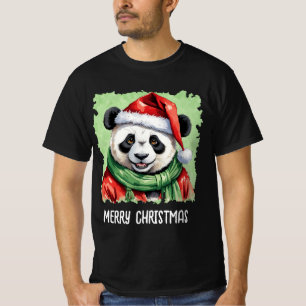 Funny Animal Christmas Favourites - Panda 1 T-Shirt