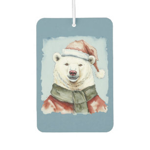 Funny Animal Christmas Favourites - Polar Bear 1 Car Air Freshener