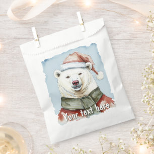 Funny Animal Christmas Favourites - Polar Bear 1 Favour Bag