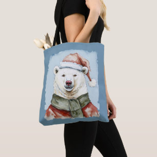 Funny Animal Christmas Favourites - Polar Bear 1 Tote Bag