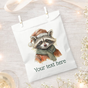 Funny Animal Christmas Favourites - Racoon 1 Favour Bag