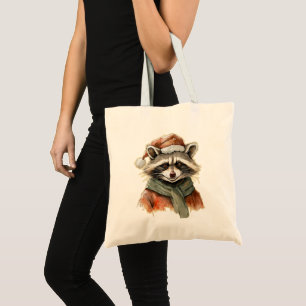 Funny Animal Christmas Favourites - Racoon 1 Tote Bag