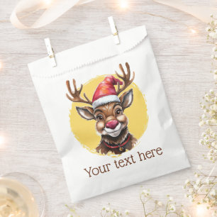 Funny Animal Christmas Favourites - Reindeer 1 Favour Bag