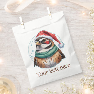 Funny Animal Christmas Favourites - Sparrow 1 Favour Bag