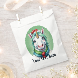 Funny Animal Christmas Favourites - Unicorn 1 Favour Bag