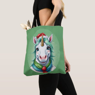 Funny Animal Christmas Favourites - Unicorn 1 Tote Bag