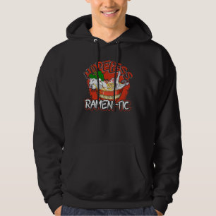 Funny Animal Cute Cat Valentines Day Gift Ramen Hoodie