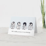 Funny Animal Cute Penguin Birthday Card<br><div class="desc">A cute and funny penguin birthday card.</div>