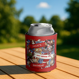 Funny Animal Fans Birthday Add The Name Cartoon Can Cooler