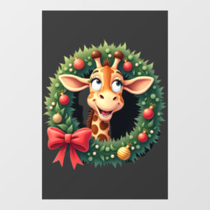 Funny Animal Giraffe Meme Face Festive Xmas T-Shir