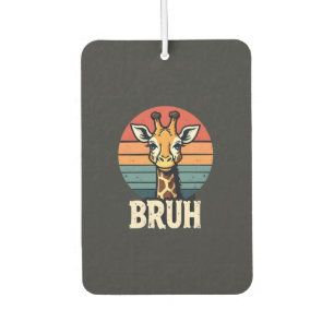Funny Animal Giraffe Meme Face Festive Xmas T-Shir Car Air Freshener