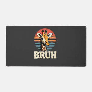 Funny Animal Giraffe Meme Face Festive Xmas T-Shir Desk Mat